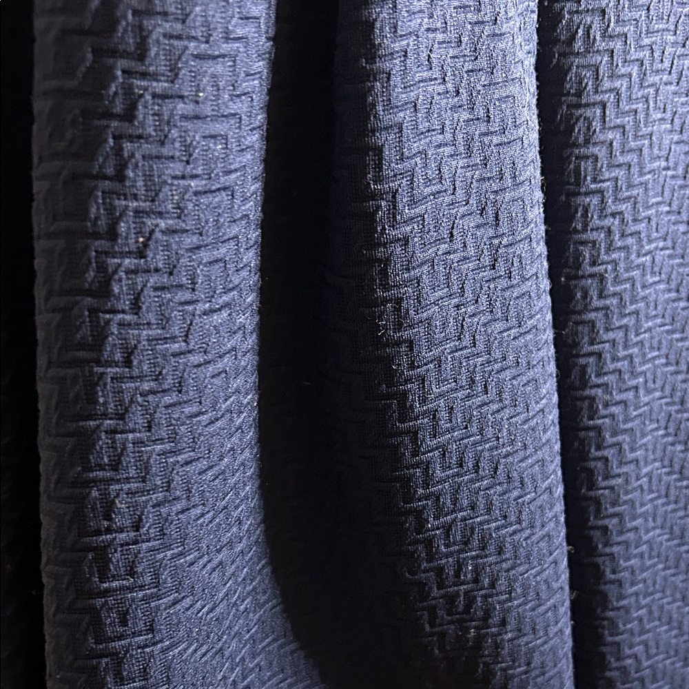 Topshop Navy Textured Mini Dress - Picture 5 of 12
